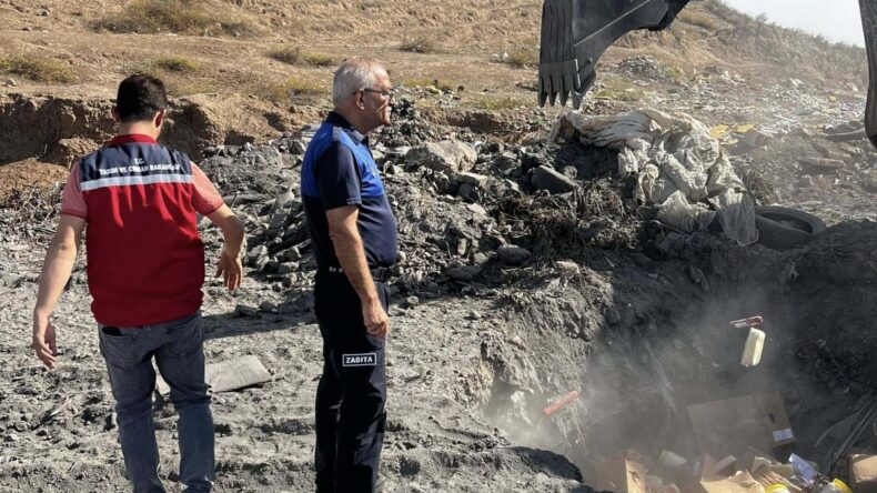Reyhanlı’da 1 ton bozuk gıda maddesi imha edildi