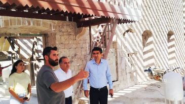 Reyhanlı’da Tarihi ve kültürel mirasa sahip yapılarda  restorasyon çalışması devam ediyor