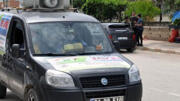 Reyhanlı’da, Türkçe ve Arapça ‘yasak’ anonsu