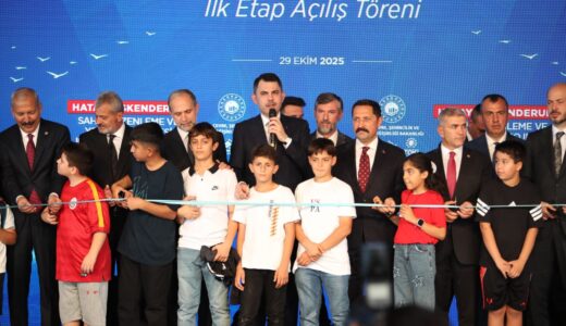 İSKENDERUN SAHİL PROJESİNİN  İLK ETABINI BAKAN KURUM AÇTI