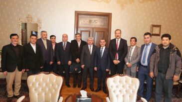 Vali Doğan Türkmen Meclis Başkanını Kabul Etti