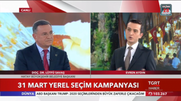 BAŞKAN SAVAŞ TGRT HABER KANALINA KONUK OLDU