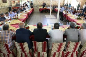 BAŞKAN SAVAŞ, REYHANLI, KIRIKHAN VE DEFNE MUHTARLARIYLA BULUŞTU (3)