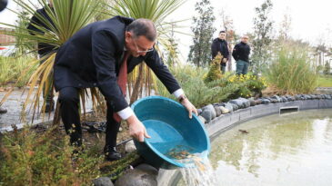 BİYOLOJİK EXPO GÖLETİ YAVRU BALIKLARI İLE BULUŞTU
