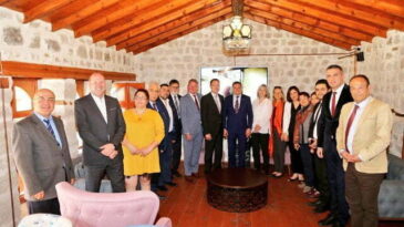 KARDEŞ ŞEHİR AALEN’DEN BAŞKAN SAVAŞ’A  DOST ZİYARETİ