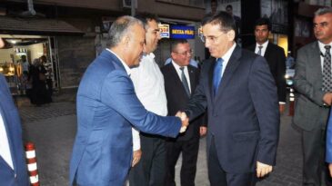 Vali Ercan Topaca’dan Veda Ziyareti