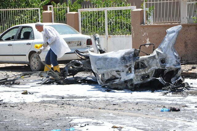 Reyhanlı’da, patlayan bomba yüklü otomobille ilgili 16 kişi gözaltında