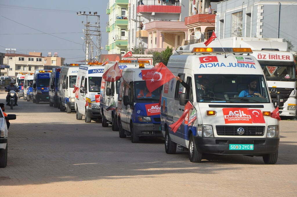 Avrasya Vakfı, Suriye’ye 24 ambulans gönderdi