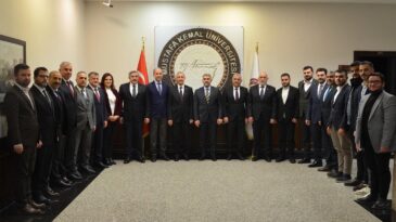 AK Parti heyetinden Rektör Eren’e ziyaret