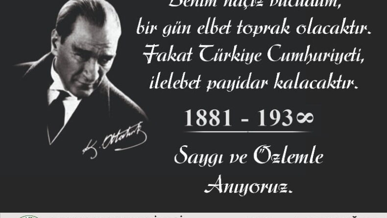 BAŞKAN HACIOĞLU’NUN 10 KASIM ATATÜRK’Ü ANMA GÜNÜ MESAJI