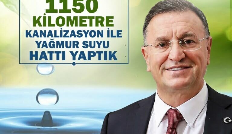 HATAY’A 5 YILDA 1150 KM KANALİZASYON İLE YAĞMUR SUYU HATTI
