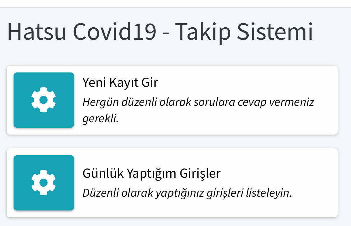HATSU, PERSONELİ İÇİN ‘HATSU COVİD-19 TAKİP SİSTEMİ’Nİ KURDU