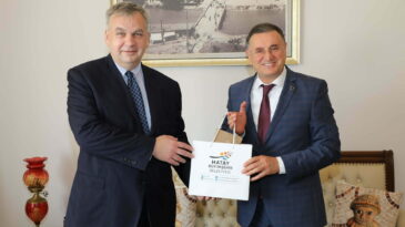 BAŞKAN SAVAŞ ALMAN HEYETİ AĞIRLADI