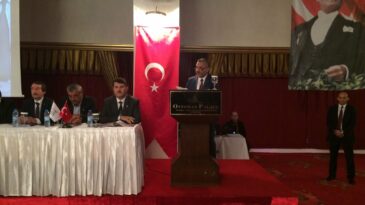 BAŞKAN ŞANVERDİ, HATAY 1.ULAŞIM ÇALIŞTAYINDA BRİFİNG VERDİ