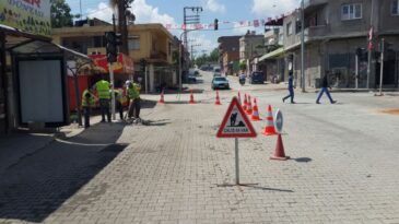 Reyhanlı’da Trafik Lambalarının Bakım Ve Onarımı Yapılıyor