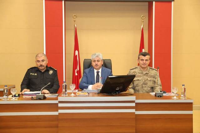 Seçim Güvenlik Toplantısı Vali Doğan Başkanlığında Yapıldı