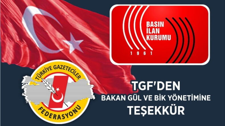 TGF’DEN BAKAN GÜL VE BİK YÖNETİMİNE TEŞEKKÜR