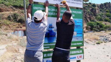 HBB’DEN SAHİLLERE BİLGİLENDİRİCİ PANOLAR