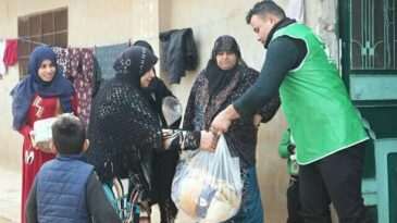 Suriyeli yetim ailelerine yardım