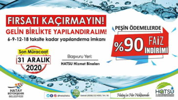 SU VE ATIK SU BORCU OLANLARA YAPILANDIRMA İMKANI