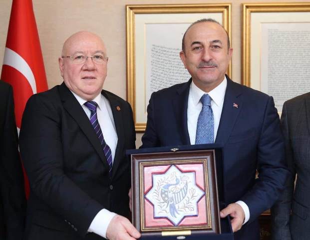 TGK Yönetimi, Dışişleri Bakanı Çavuşoğlu’nu ziyaret etti