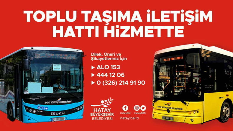 TOPLU TAŞIMA İLETİŞİM HATTI HİZMETTE