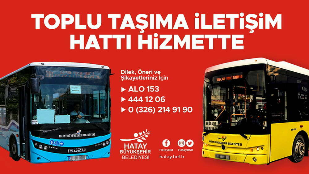 TOPLU TAŞIMA İLETİŞİM HATTI HİZMETTE