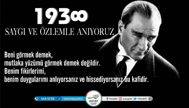BAŞKAN SAVAŞ’IN 10 KASIM ATATÜRK’Ü ANMA GÜNÜ MESAJI