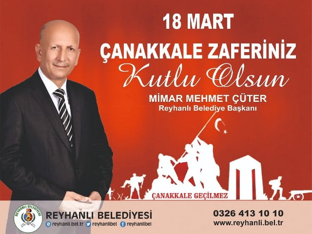 BAŞKAN ÇÜTER; ÇANAKKALE ZAFERİ TARİHİMİZE ALTIN HARFLERLE YAZILMIŞ BİR DESTANDIR