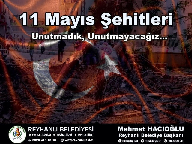 Başkan Mehmet Hacıoğlu’nun 11 Mayıs Şehitlerini Anma  Mesajı