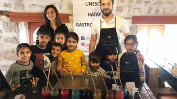 UNESCO HATAY GASTRONOMİ EVİ MİNİK SANATÇILARINI AĞIRLADI