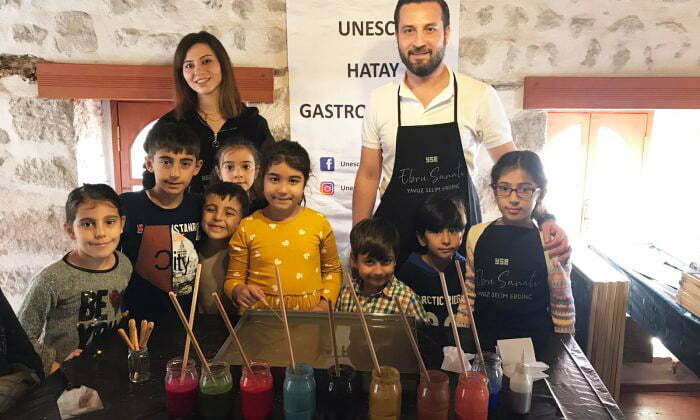 UNESCO HATAY GASTRONOMİ EVİ MİNİK SANATÇILARINI AĞIRLADI