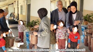 DÜNYA YARDIM DERNEĞİ’NDEN ÇOCUKLARA HİJYEN DESTEĞİ