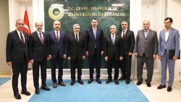 HATAY HEYETİNDEN BAKAN KURUM’A ZİYARET