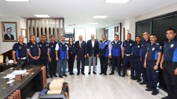 BAŞKAN ÖNTÜRK, HBB ZABITASINI AĞIRLADI