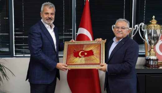 BAŞKAN MEMDUH BÜYÜKKILIÇTAN BAŞKAN ÖNTÜRK’E ZİYARET