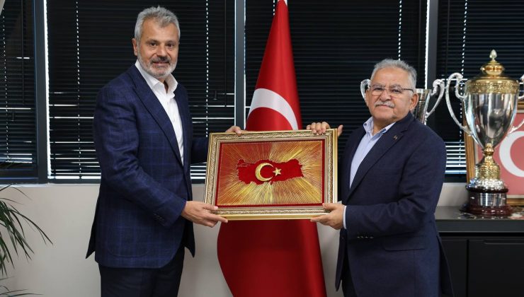 BAŞKAN MEMDUH BÜYÜKKILIÇTAN BAŞKAN ÖNTÜRK’E ZİYARET