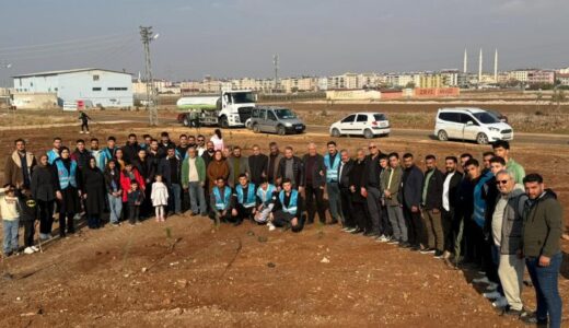 REYHANLI’DA ÜLKÜCÜLER ALPARSLAN TÜRKEŞ’İN ANISINA 108 FİDAN DİKTİ