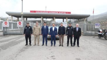 VALİ MASATLI SINIR KAPISINDA İNCELEMELERDE BULUNDU