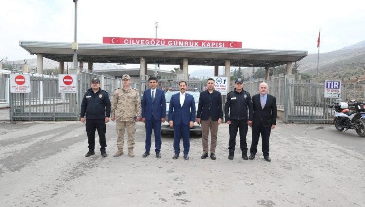 VALİ MASATLI SINIR KAPISINDA İNCELEMELERDE BULUNDU