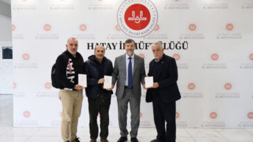 TGC HATAY HEYETİNDEN İL MÜFTÜSÜ MEVLÜT TOPÇU’YA HAYIRLI OLSUN ZİYARETİ