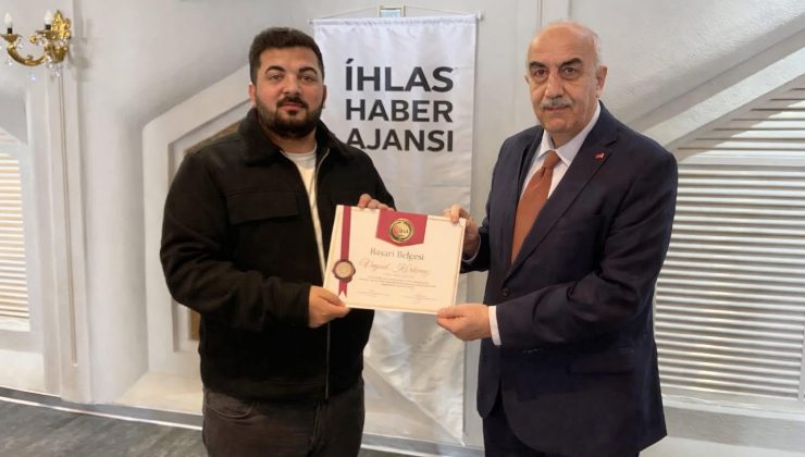 İHA HATAY MÜDÜRÜ KORKMAZ’A BÜYÜK ONUR
