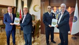 KAYMAKAM ÖNDER VE EMNİYET MÜDÜRÜ GÜNEŞ’E “HATAY HALK BİLİMİ” KİTABINI TAKDİM ETTİ