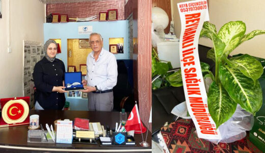 İLÇE SAĞLIK MÜDÜRÜ KÖROĞLU’DAN BAŞKAN TEMEL’E ZİYARET