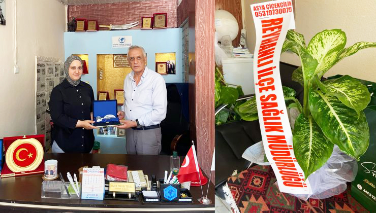 İLÇE SAĞLIK MÜDÜRÜ KÖROĞLU’DAN BAŞKAN TEMEL’E ZİYARET