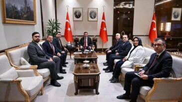HASİAD HEYETİ CUMHURBAŞKANI YARDIMCISI YILMAZ İLE BULUŞTU