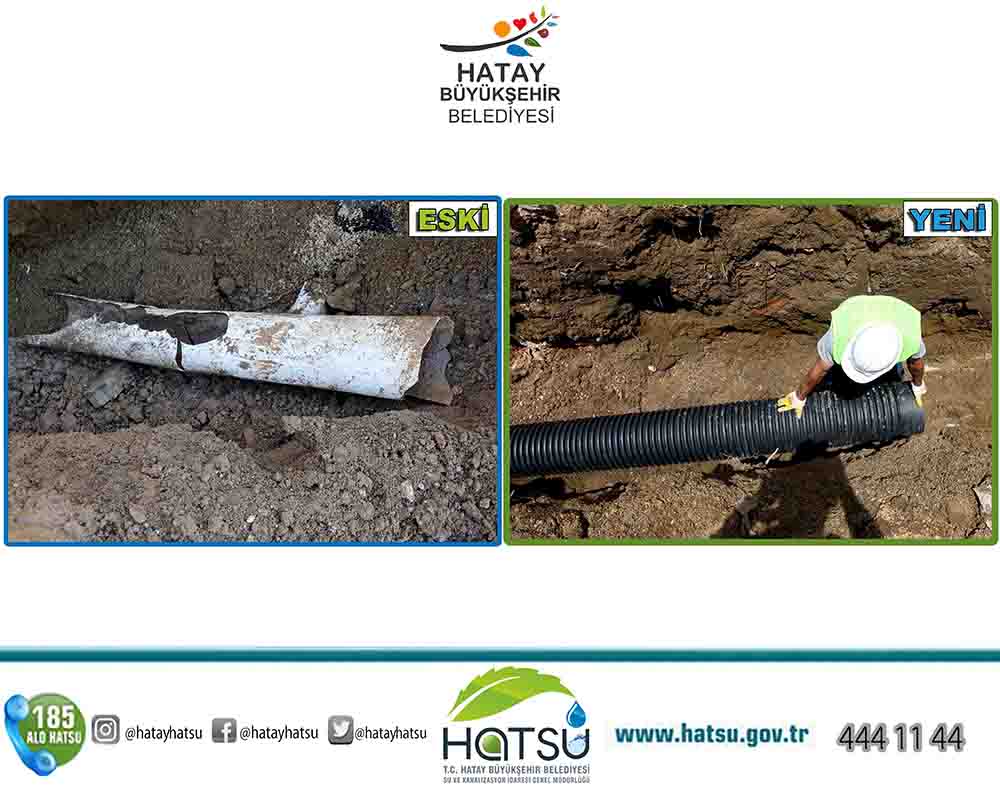 İŞLEV GÖRMEYEN KANALİZASYON HATLARI YENİLENİYOR