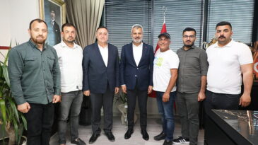 HBC’DEN BAŞKAN ÖNTÜRK’E HAYIRLI OLSUN ZİYARETİ