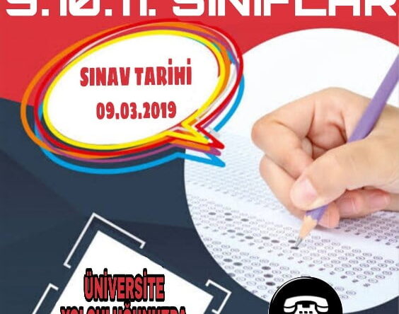 ÖZEL SİNA OKULLARI BURSLULUK SINAVLARI 9.10.11. SINIFLAR