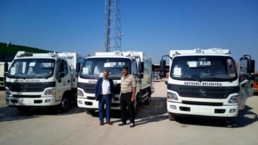 Reyhanlı Belediyesi 5 Yeni Temizlik Aracı Aldı